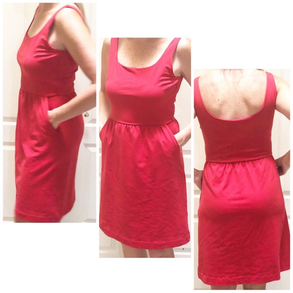 Cynthia Rowley red cocktail dress w/pockets, 6